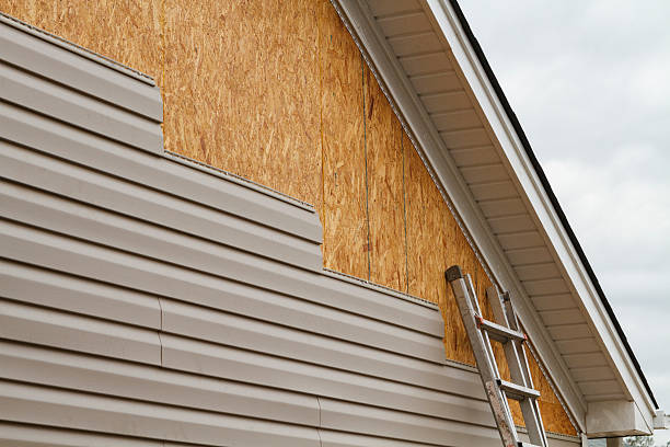 Professional Siding technician working in Woodbine, GA